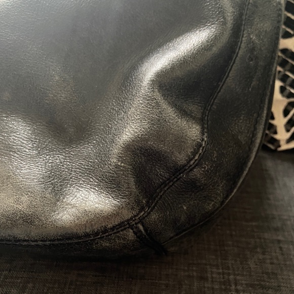 Derek Alexander distressed leather hobo bag - Picture 2 of 9